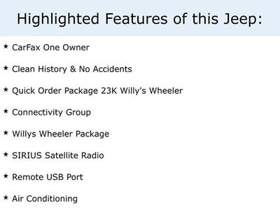 2014 Jeep Wrangler Willys Wheeler