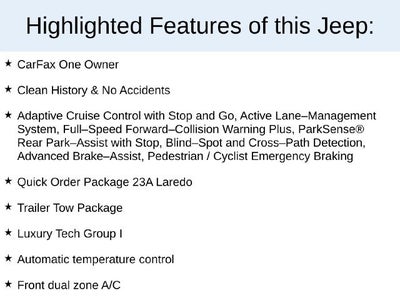 2023 Jeep Grand Cherokee L Laredo