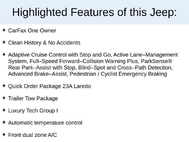 2023 Jeep Grand Cherokee L Laredo