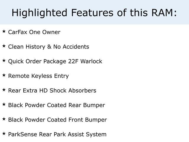 2019 RAM 1500 Classic Warlock