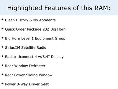2020 RAM 1500 Big Horn