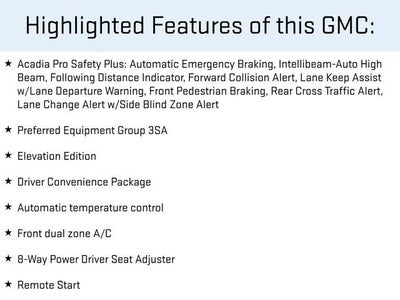 2023 GMC Acadia SLE