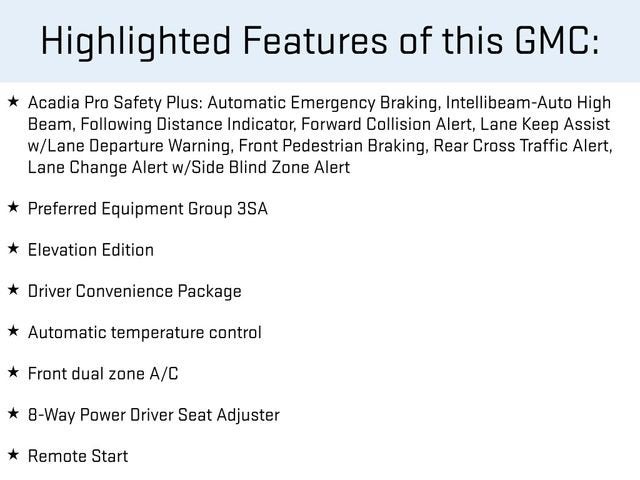 2023 GMC Acadia SLE