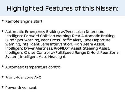 2019 Nissan Altima 2.5 SV