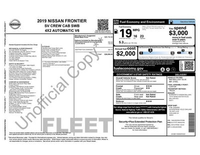 2019 Nissan Frontier SV