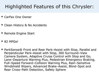 2023 Chrysler Pacifica Hybrid Pinnacle
