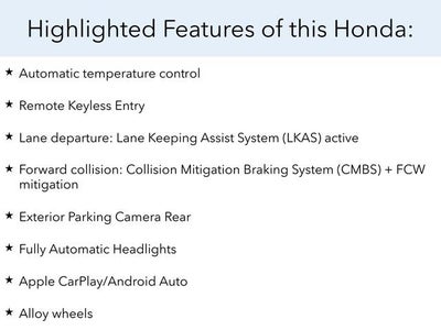 2019 Honda Civic Sedan Sport