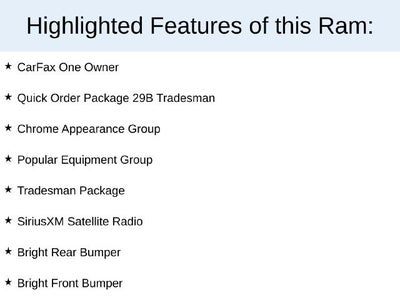 2023 RAM 1500 Classic Tradesman