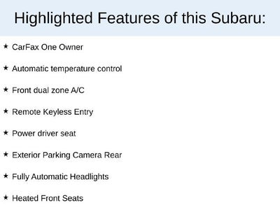 2015 Subaru Outback 2.5i Premium