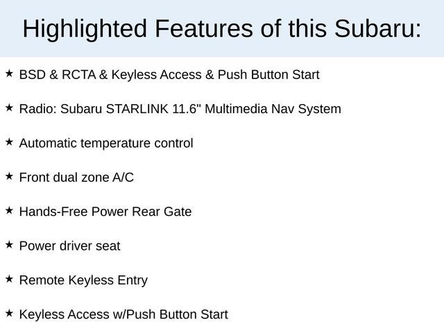 2022 Subaru Outback Premium