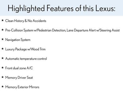 2016 Lexus ES 350 4DR SDN