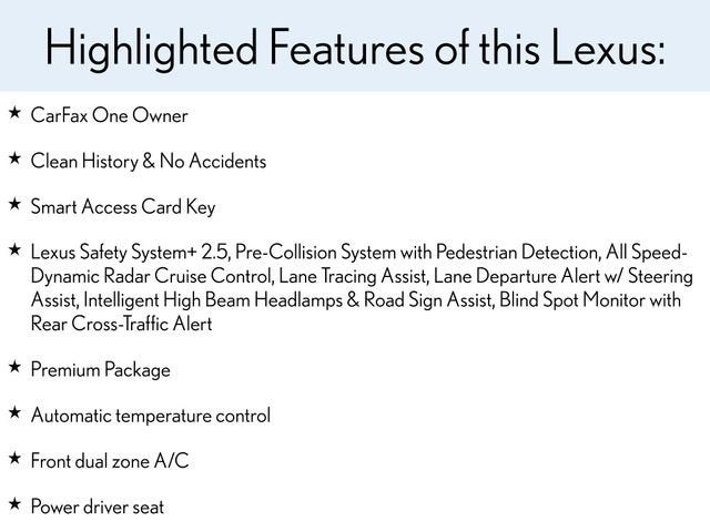 2022 Lexus ES ES 350