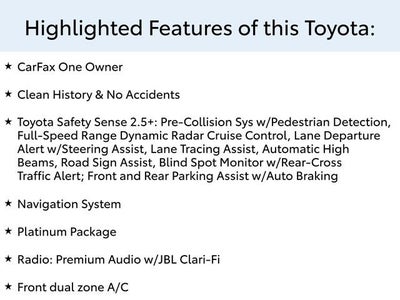2021 Toyota Highlander Platinum