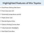 2015 Toyota Sienna LE AAS