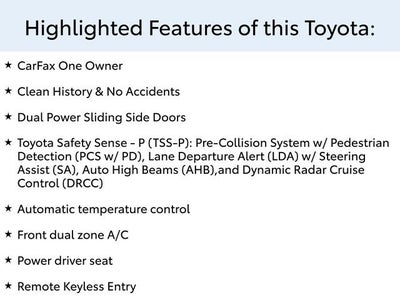 2020 Toyota Sienna LE Auto Access Seat