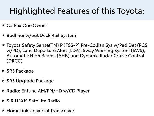 2018 Toyota Tundra 4WD SR