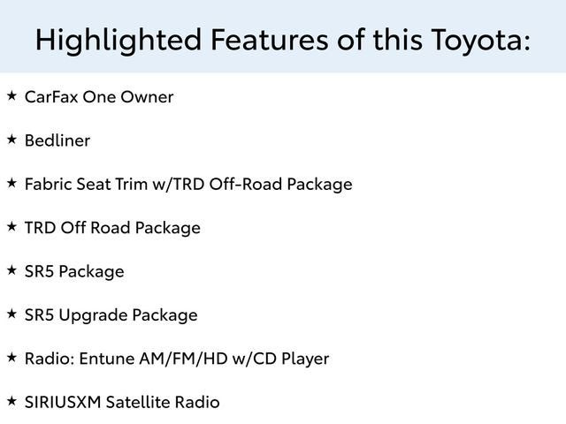 2016 Toyota Tundra 4WD Truck SR