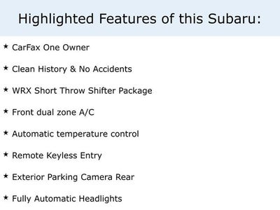 2022 Subaru WRX Premium