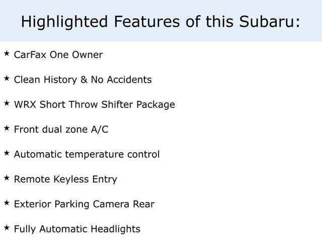 2022 Subaru WRX Premium