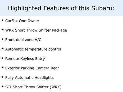 2022 Subaru WRX Premium