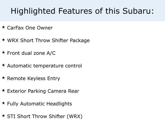 2022 Subaru WRX Premium