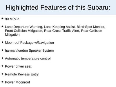 2019 Subaru Crosstrek Hybrid 5DR CVT