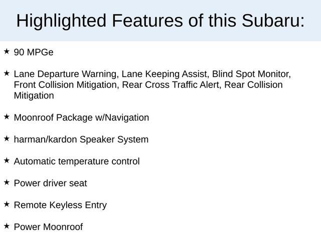 2019 Subaru Crosstrek Hybrid 5DR CVT