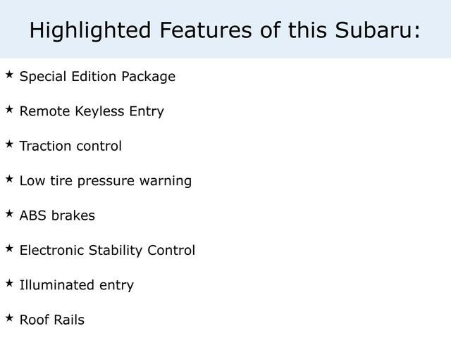 2010 Subaru Forester 2.5X