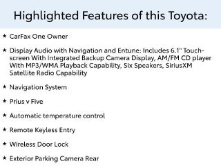 2012 Toyota Prius v Two