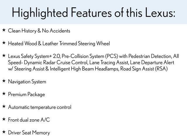 2019 Lexus ES ES 300h