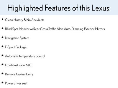 2015 Lexus IS 350 4DR SDN AWD