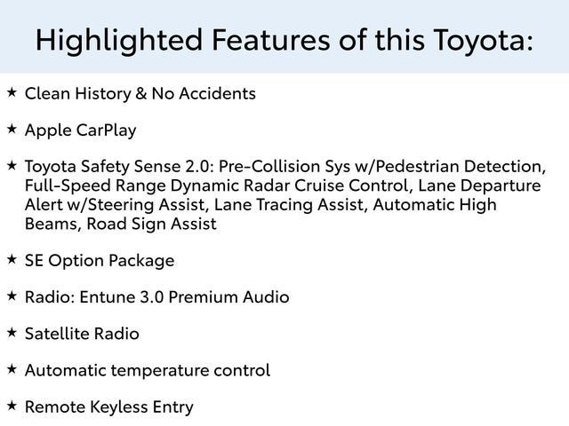 2019 Toyota Corolla Hatchback SE