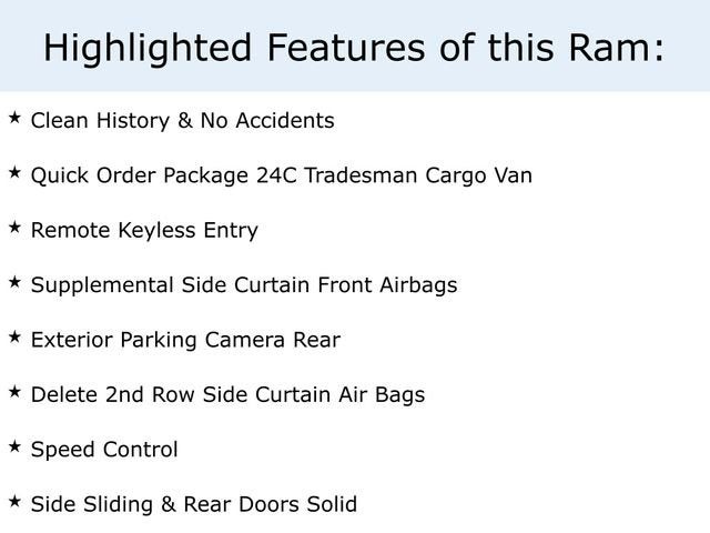 2018 RAM ProMaster City Cargo Van Tradesman